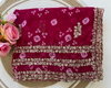 SRS 11 Heavy Georgette Bandhani Print Saree Wholesale Suppliers In Mumbai